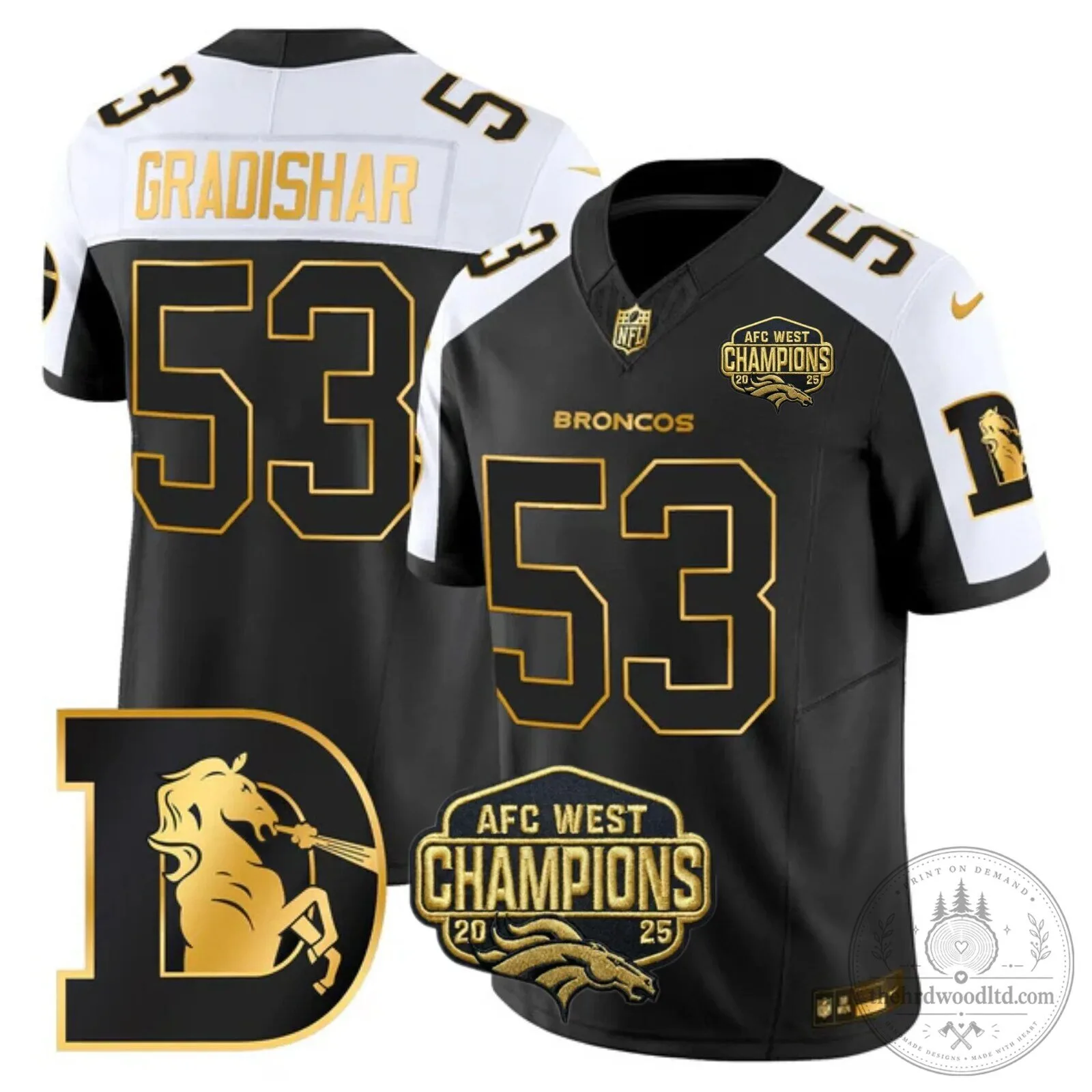 AFC West Champions Denver Broncos John Elway Number 7 Black Football Jersey 49 AFC West Champions Denver Broncos John Elway Number 7 Black Football Jersey