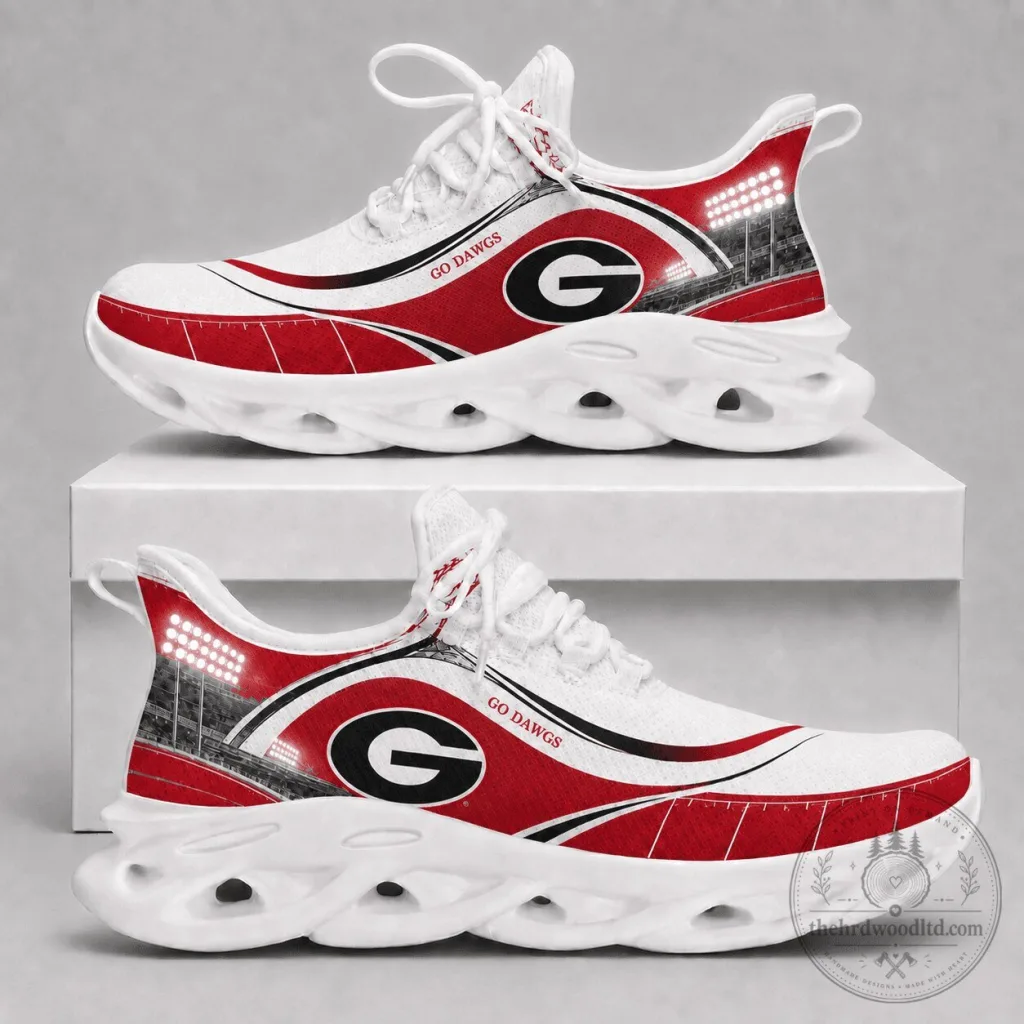 Georgia Bulldogs Go Dawgs College Football Team Fan Sneakers