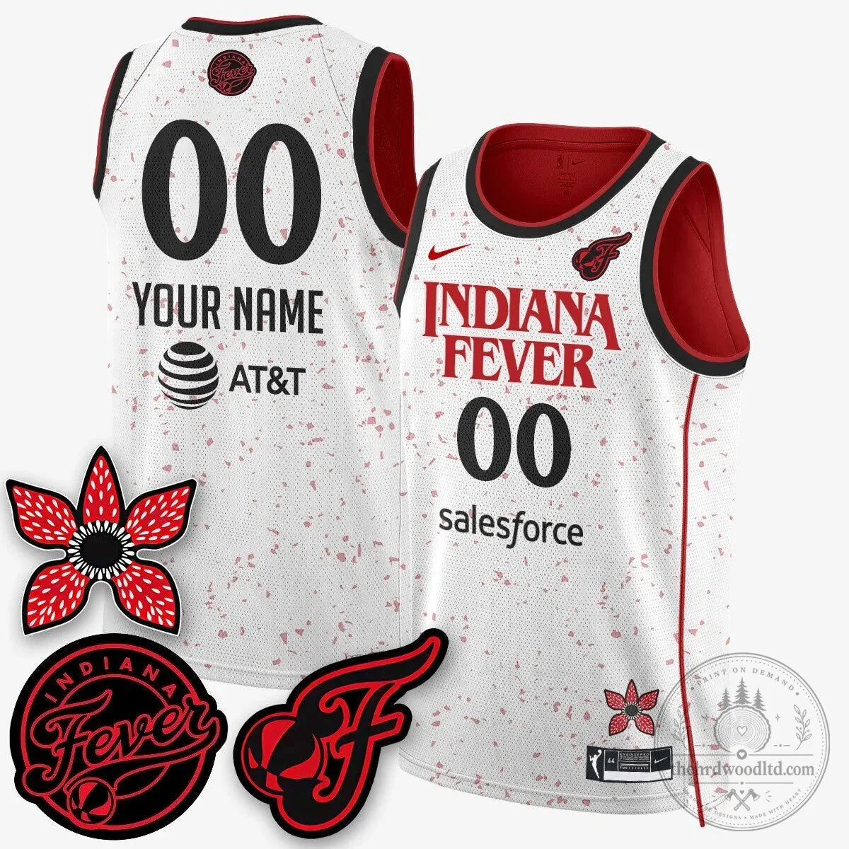 Indiana Fever Custom Stranger Things Basketball Jersey 5 Indiana Fever Custom Stranger Things Basketball Jersey