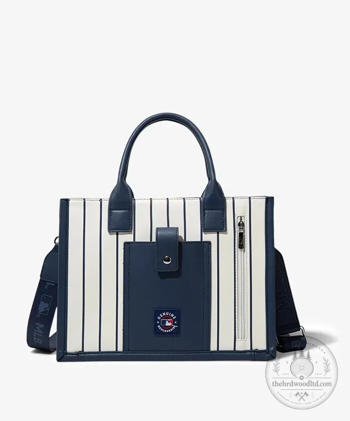 New York Mets Baseball Team Tote Bag with Embroidered Logo and Stitching 44 New York Mets Baseball Team Tote Bag with Embroidered Logo and Stitching