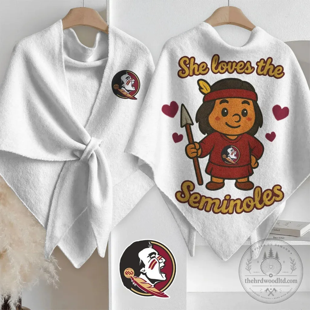 Florida State Seminoles Women's Fashionable Triangle Shawl Scarf