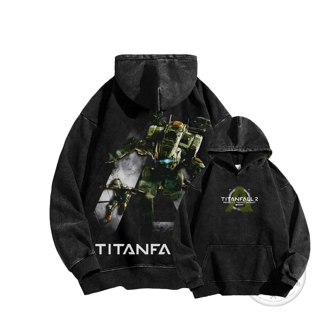 Titanfall 2 Protocol 3 Protect The Pilot Video Game Washed Hoodie