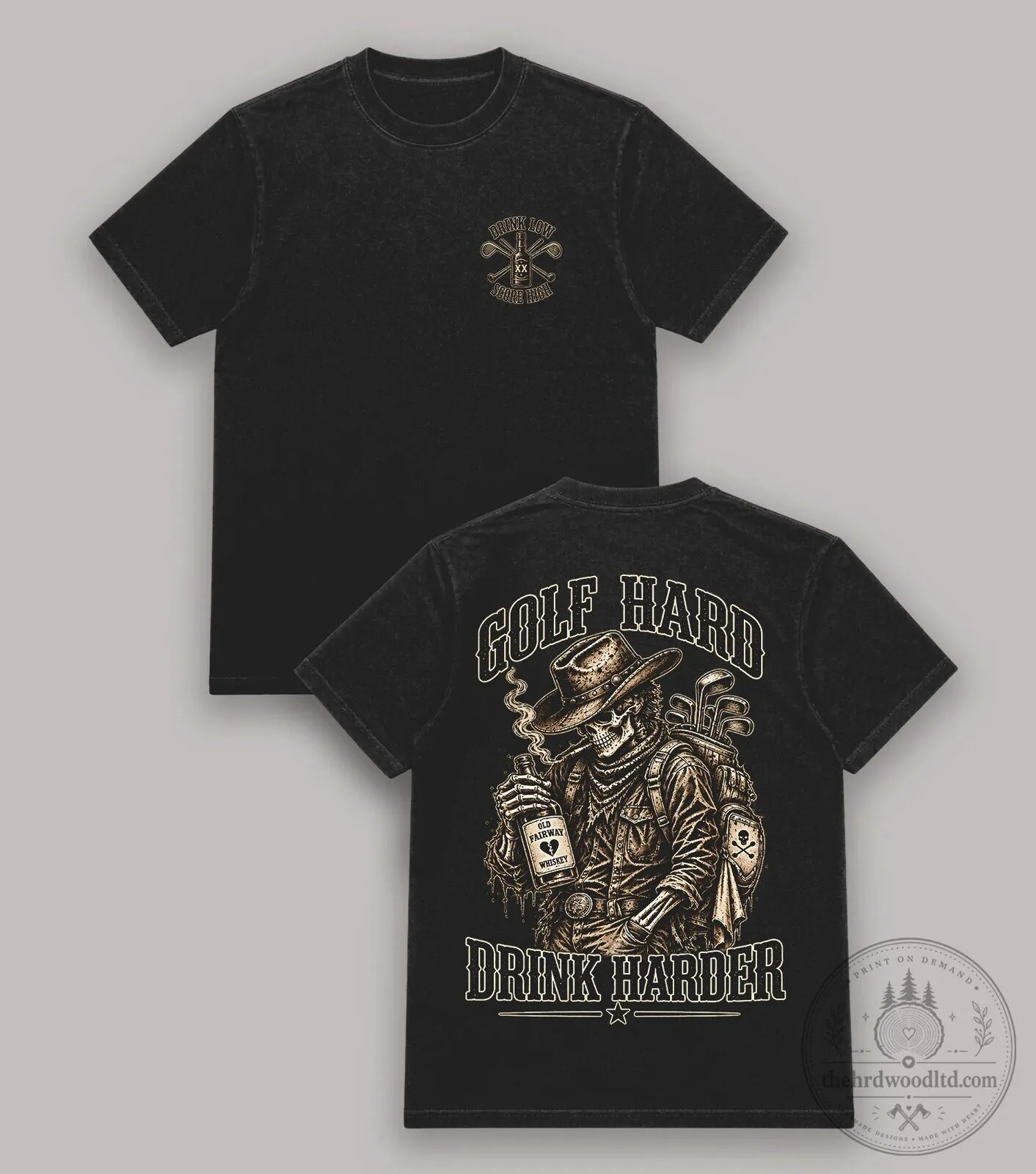 Golf Hard Drink Harder Skeleton Cowboy Shirt, Funny Golfing T-Shirt 15 Golf Hard Drink Harder Skeleton Cowboy Shirt, Funny Golfing T-Shirt