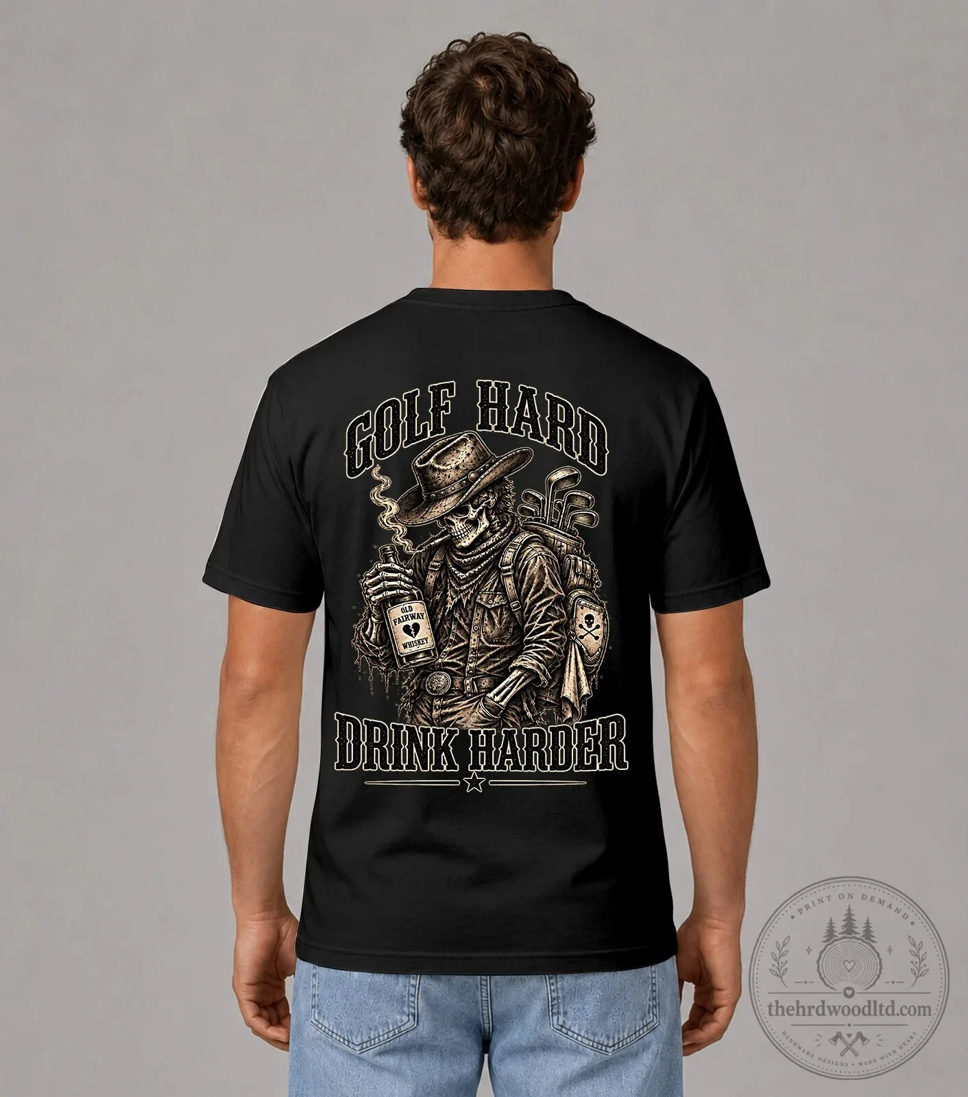 Golf Hard Drink Harder Skeleton Cowboy Shirt, Funny Golfing T-Shirt 17 Golf Hard Drink Harder Skeleton Cowboy Shirt, Funny Golfing T-Shirt