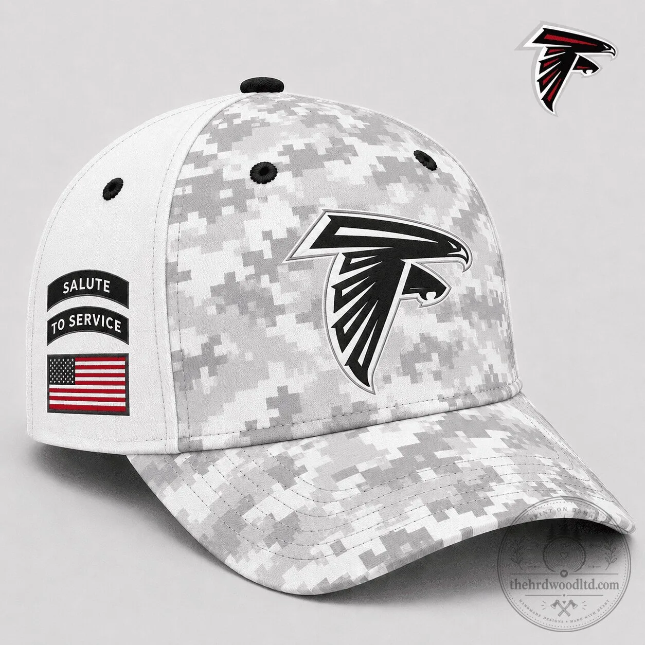 Atlanta Falcons Salute To Service Digital Camouflage Cap Hat