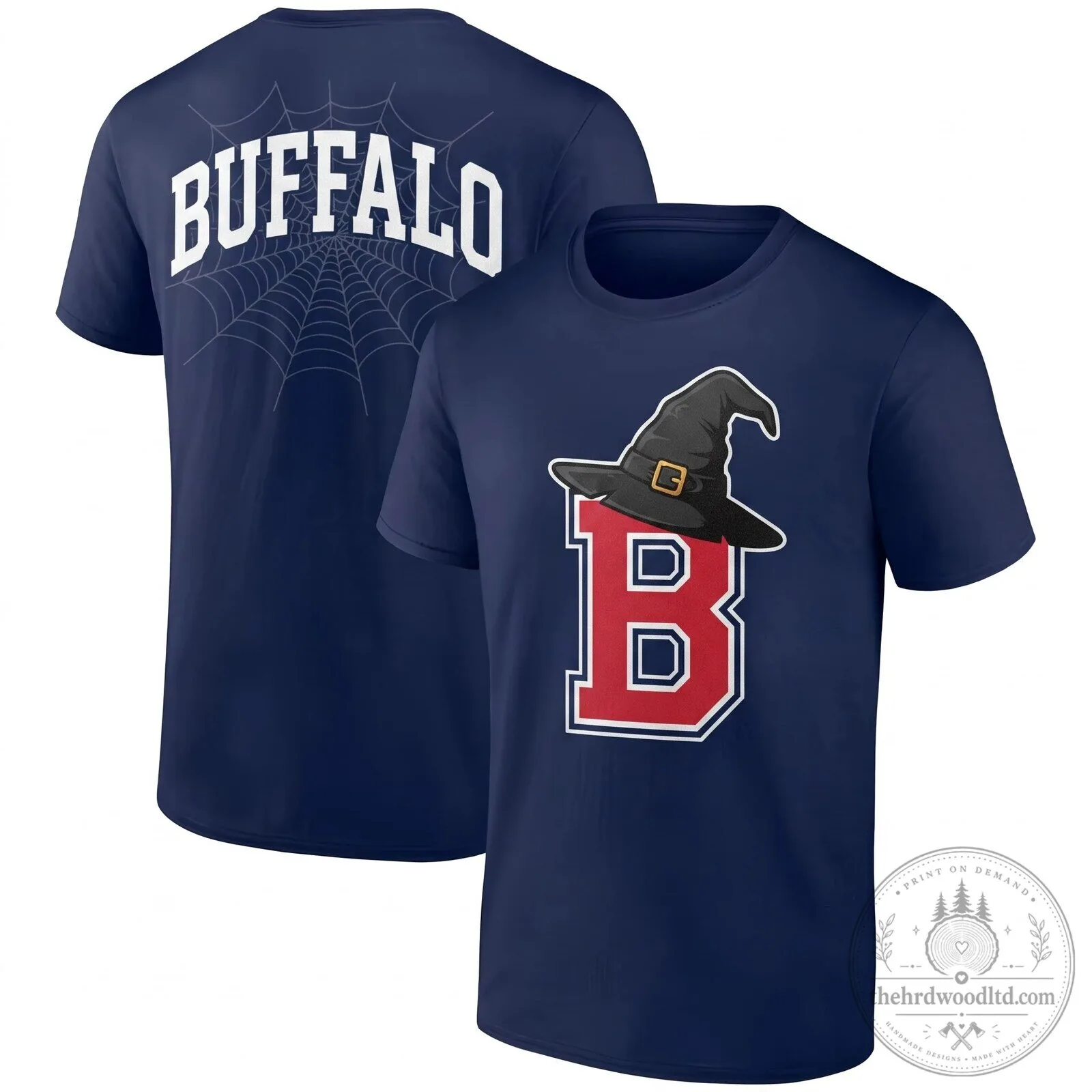 Buffalo Bills Halloween Witch Hat Logo Black Short-Sleeve T-Shirt 8 Buffalo Bills Halloween Witch Hat Logo Black Short-Sleeve T-Shirt