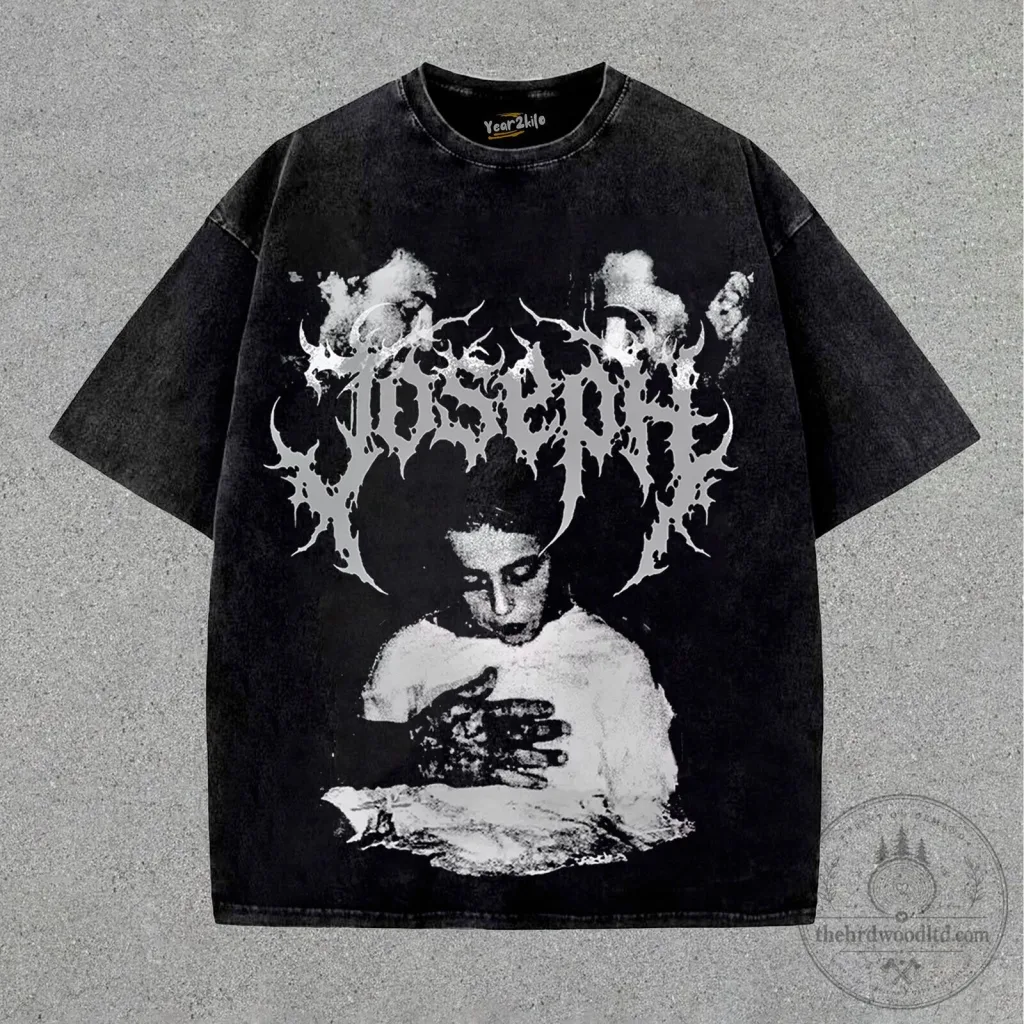Joseph Rock Band Heavy Metal Music Fan Apparel Washed Black T-Shirt Joseph Rock Band Heavy Metal Music Fan Apparel Washed Black T-Shirt
