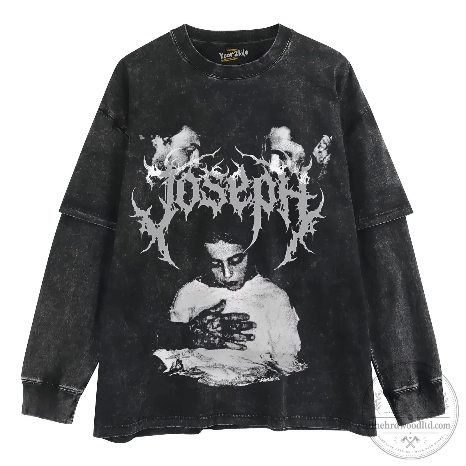 Joseph Rock Band Heavy Metal Music Fan Apparel Washed Black T-Shirt 12 Joseph Rock Band Heavy Metal Music Fan Apparel Washed Black T-Shirt