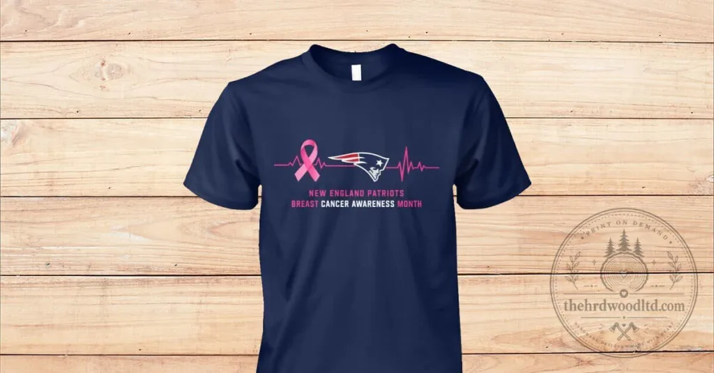 New England Patriots Breast Cancer Awareness Month Football T-Shirt New England Patriots Breast Cancer Awareness Month Football T-Shirt