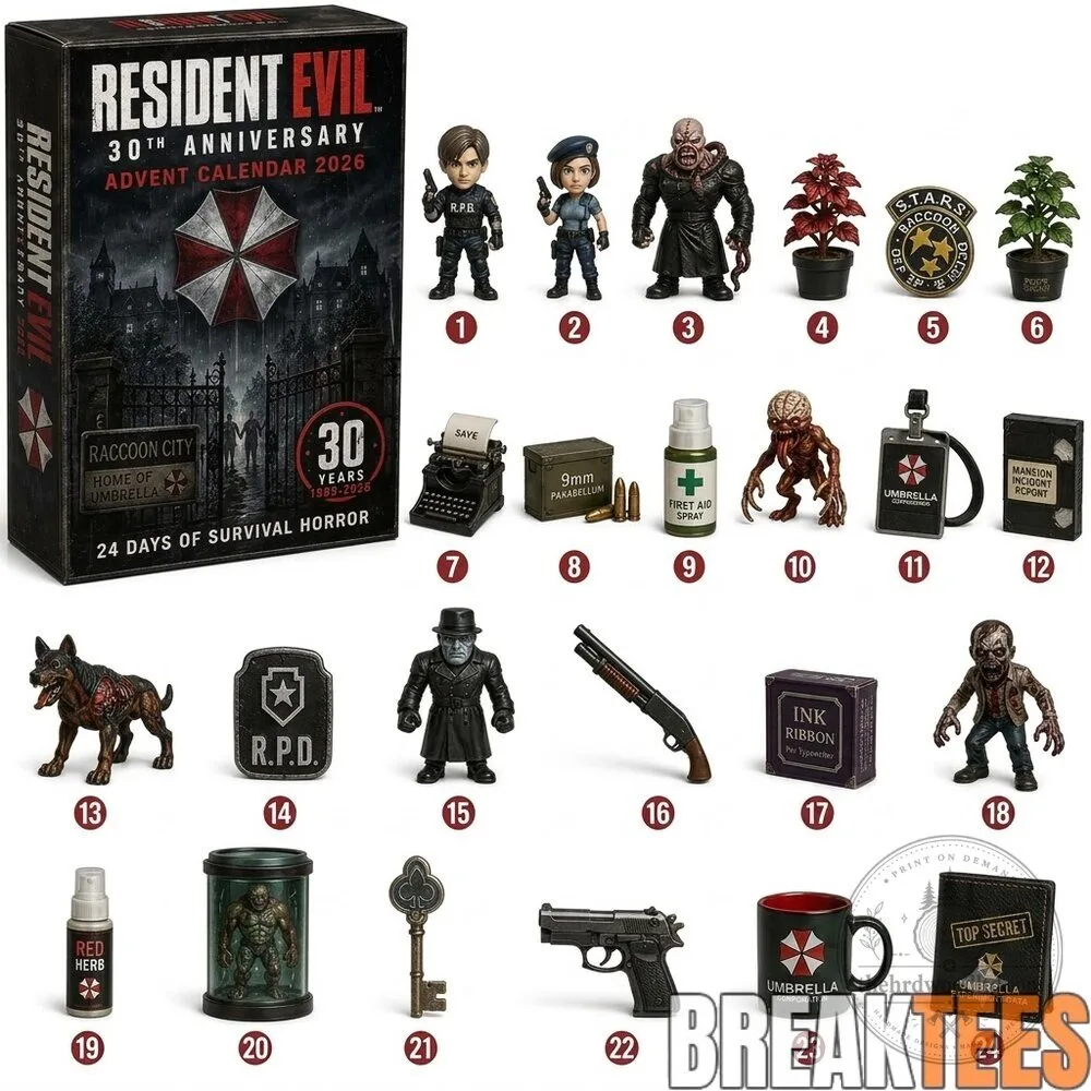 Resident Evil 30th Anniversary 2026 Advent Calendar with Figurines