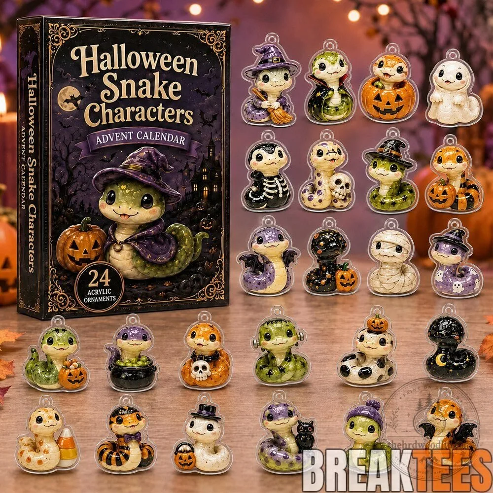 Halloween Snake Characters 2026 Advent Calendar with Acrylic Ornaments