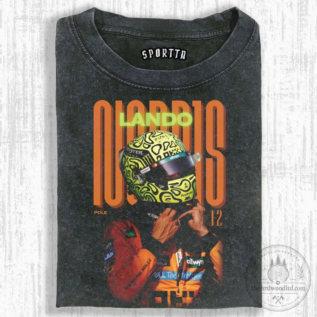 Lando Norris Formula One Racing Driver T-Shirt 15 Lando Norris Formula One Racing Driver T-Shirt