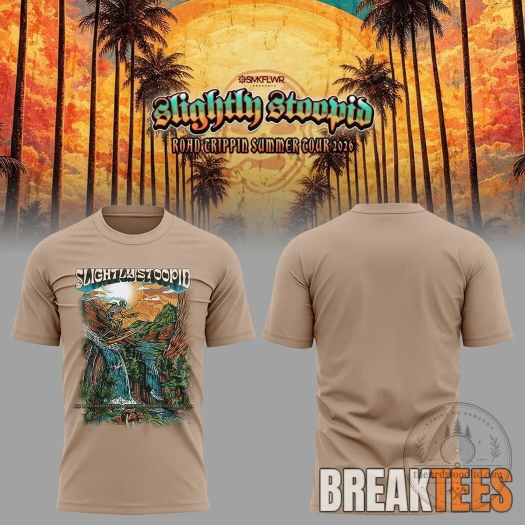 Pittsburgh Steelers NFL Football Team Logo White Air Max Shoes 5 Slightly Stoopid Road Trippin Summer Tour 2026 Band T-Shirt