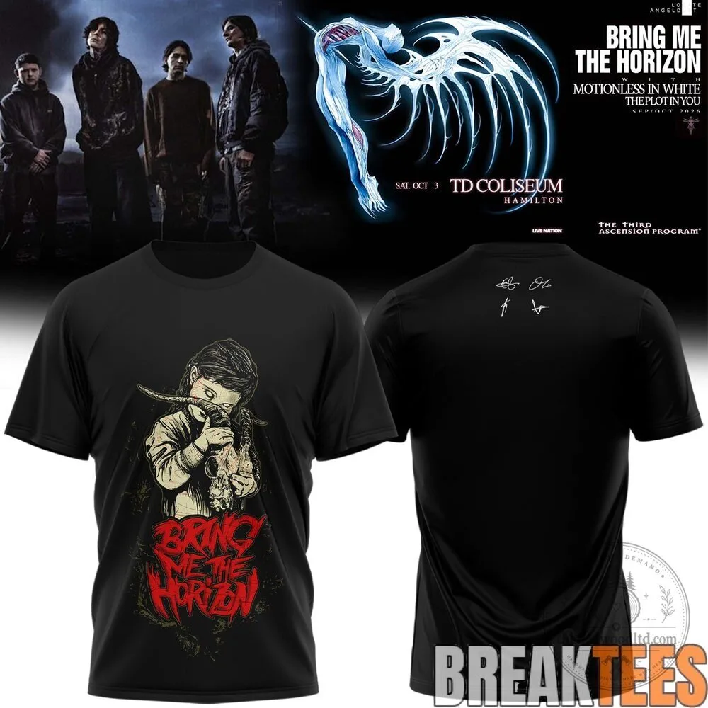 Bring Me The Horizon Pray For Plagues Band Music Album Cover T-Shirt 6 Bring Me The Horizon Pray For Plagues Band Music Album Cover T-Shirt