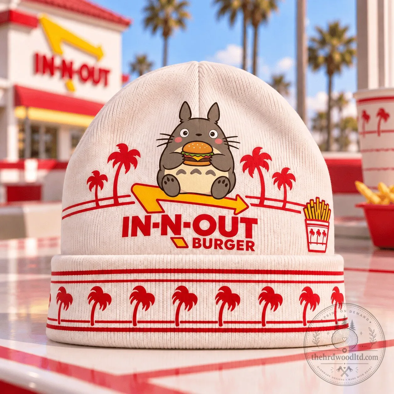 My Neighbor Totoro In-N-Out Burger Cute Anime Beanie Hat