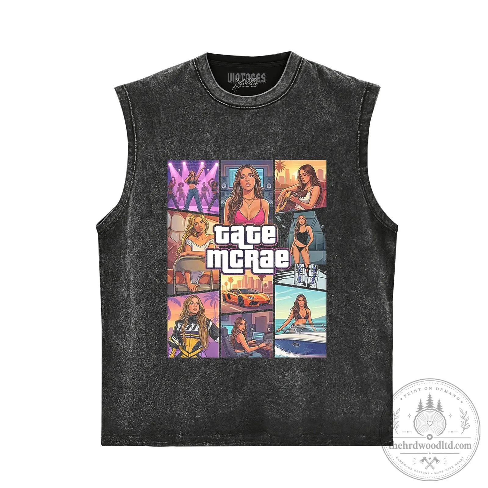 Tate McRae Music Album Cover Art Black Graphic T-Shirt 9 Tate McRae Music Album Cover Art Black Graphic T-Shirt