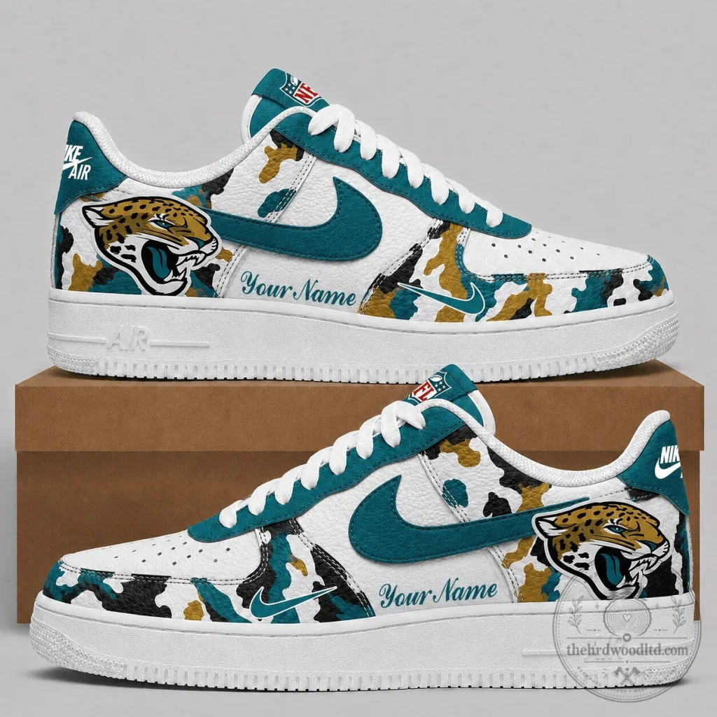 Jacksonville Jaguars NFL Team Logo Camouflage Pattern Personalized Shoes Jacksonville Jaguars NFL Team Logo Camouflage Pattern Personalized Shoes