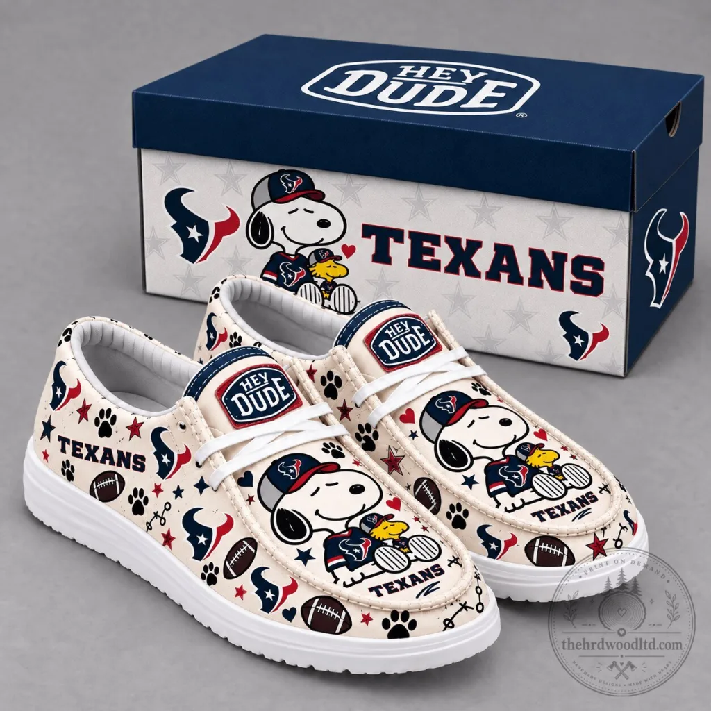 Houston Texans Snoopy Peanuts Football Team Fan Shoes Houston Texans Snoopy Peanuts Football Team Fan Shoes
