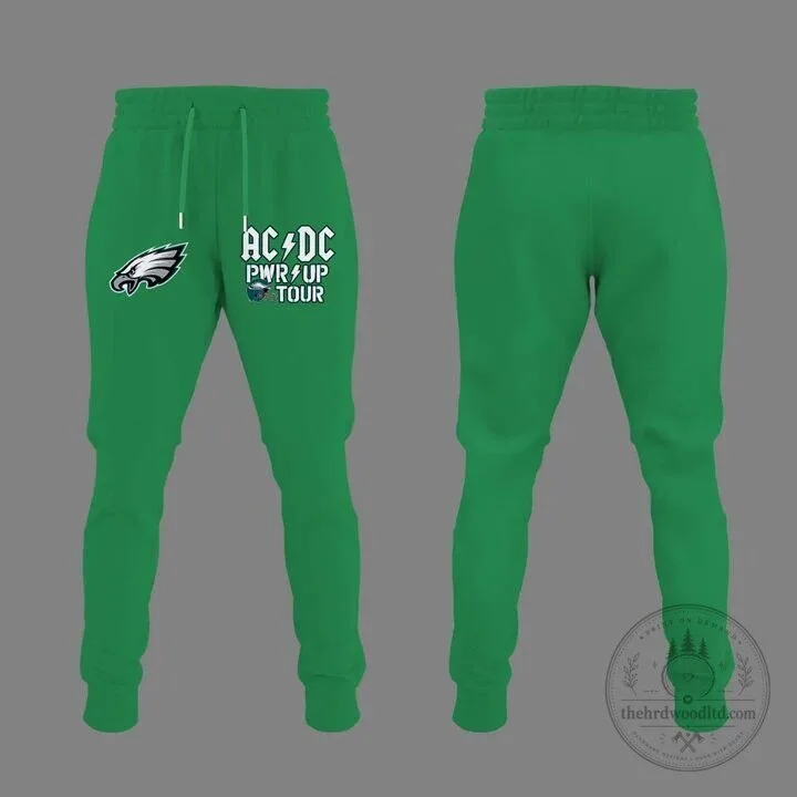 2026 Power Up Tour Hoodie in Green for Philadelphia Eagles by AC/DC 5 2026 Power Up Tour Hoodie in Green for Philadelphia Eagles by AC/DC