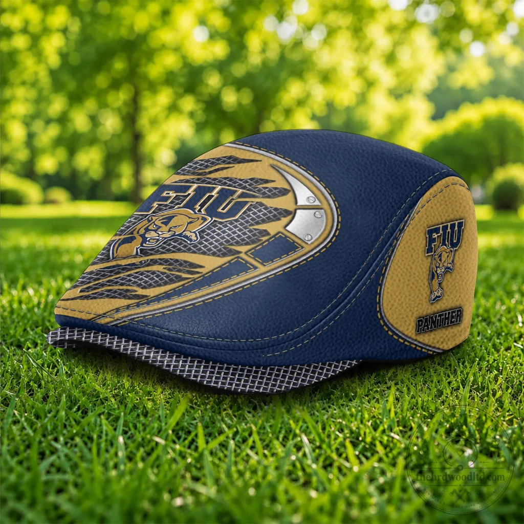 Florida International University Golden Panthers NCAA Flat Cap Hat Florida International University Golden Panthers NCAA Flat Cap Hat