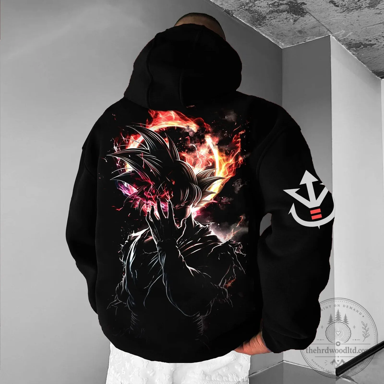 Unisex Graphic Hoodie featuring Goku Ultra Instinct Black from Dragon Ball Super