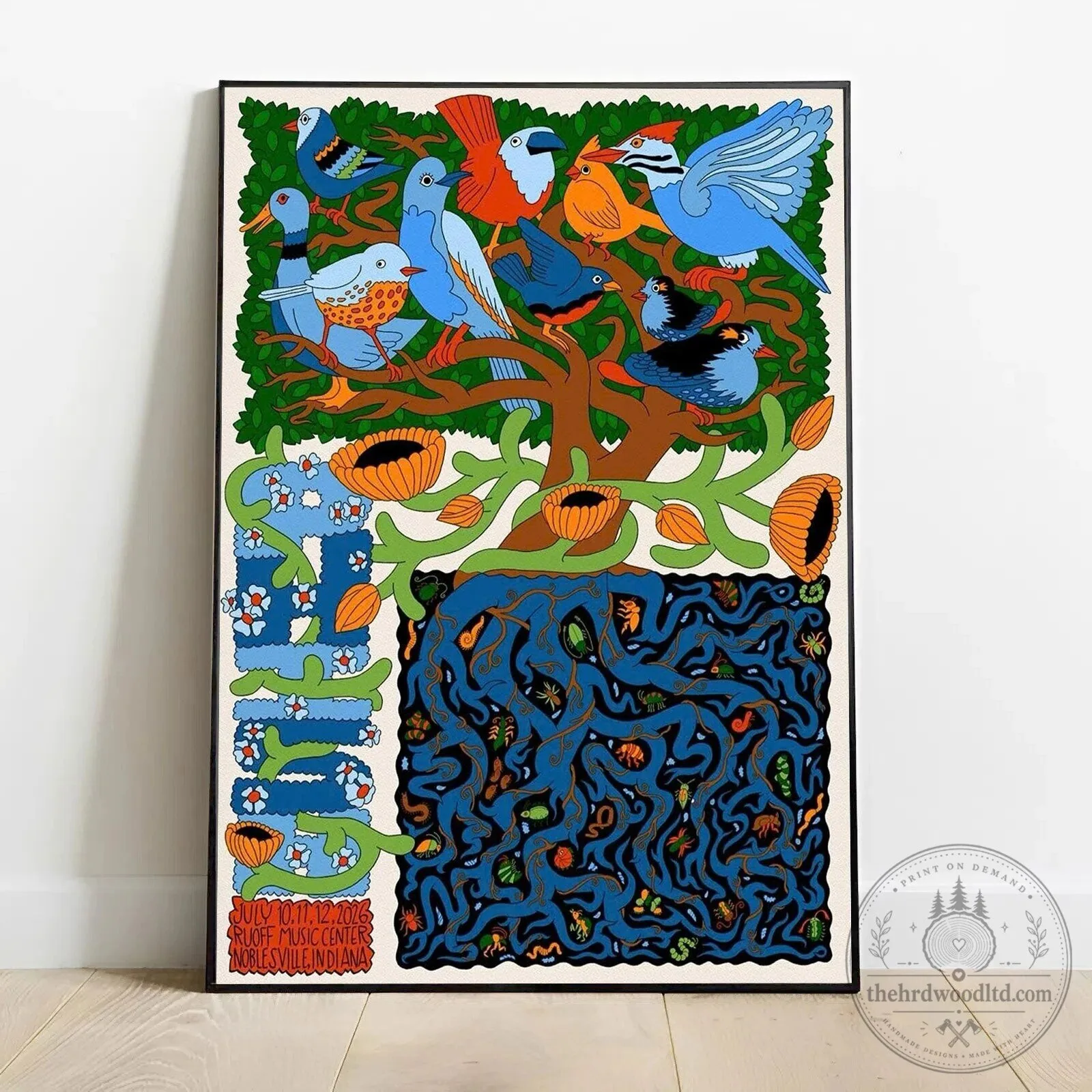 Limited Edition Summer Tour 2026 Noblesville Indiana Concert Poster