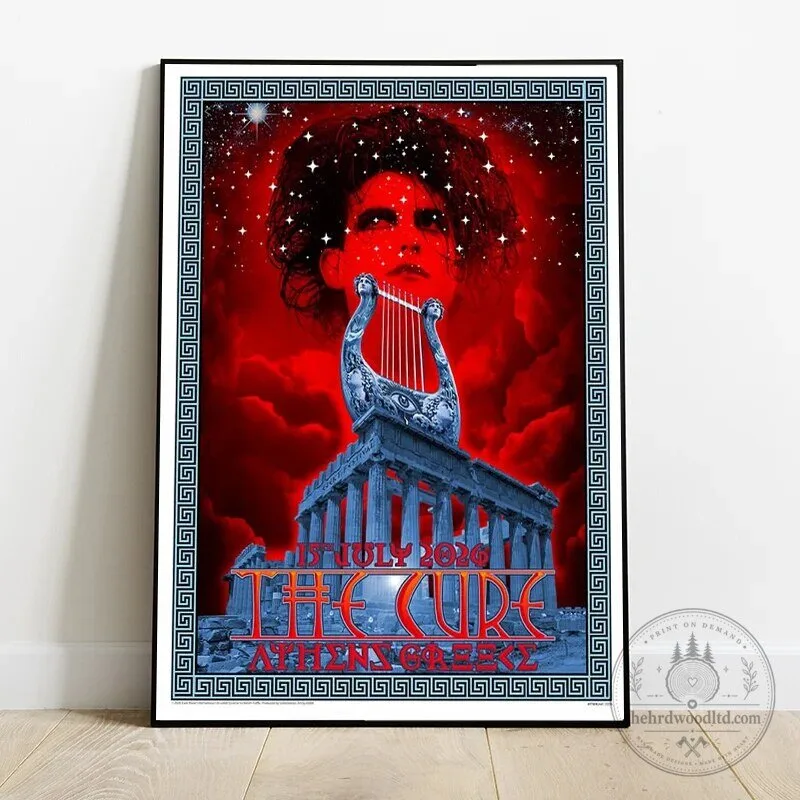 The Cure Ejekt Festival Athens 2026 Concert Music Poster