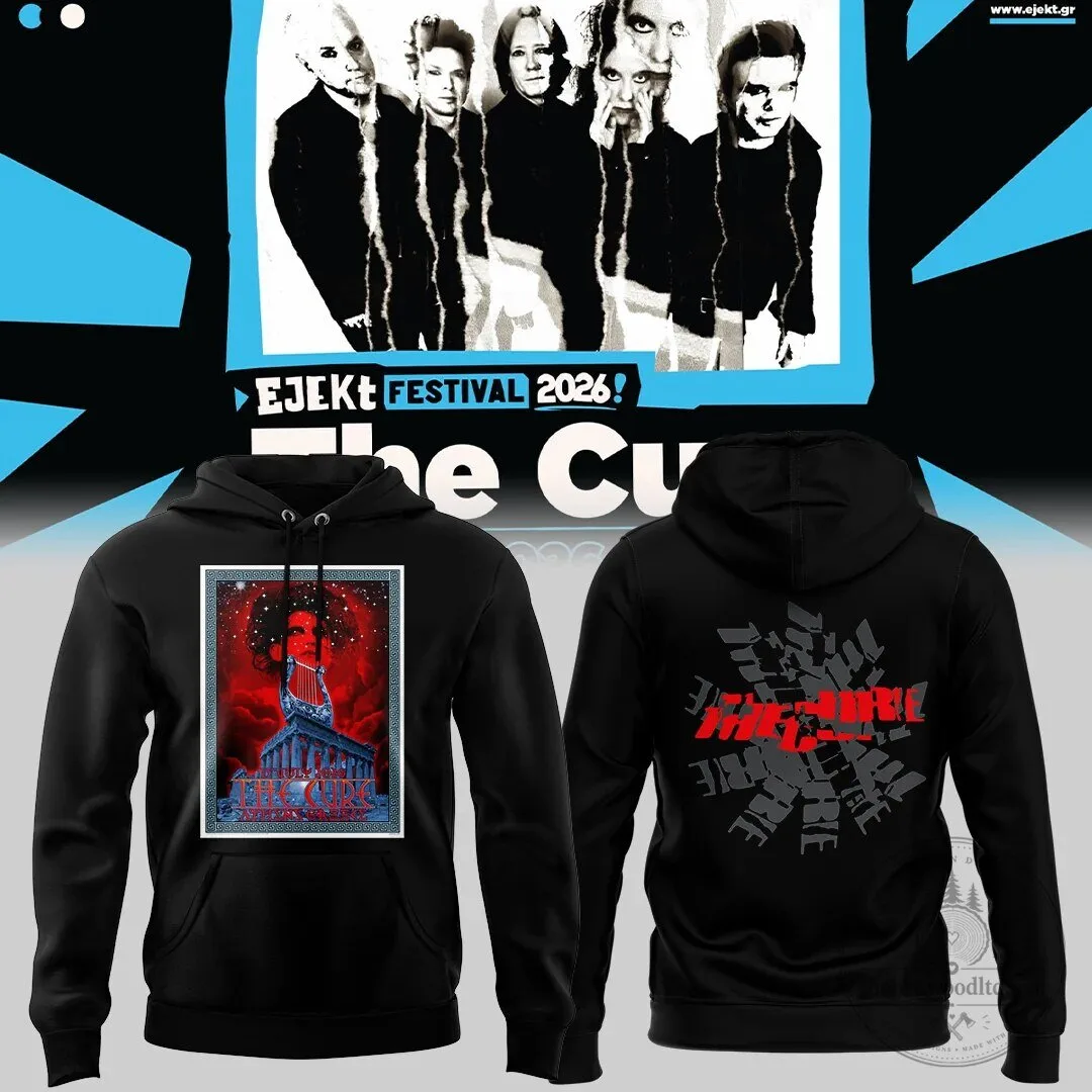 The Cure Ejekt Festival 2026 Athens Greece Concert Hoodie