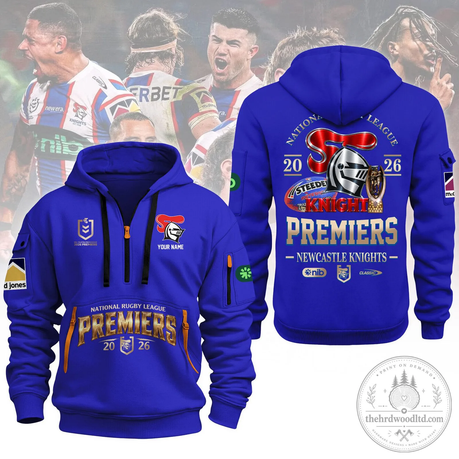 Newcastle Knights National Rugby League Premiers 2026 Hoodie