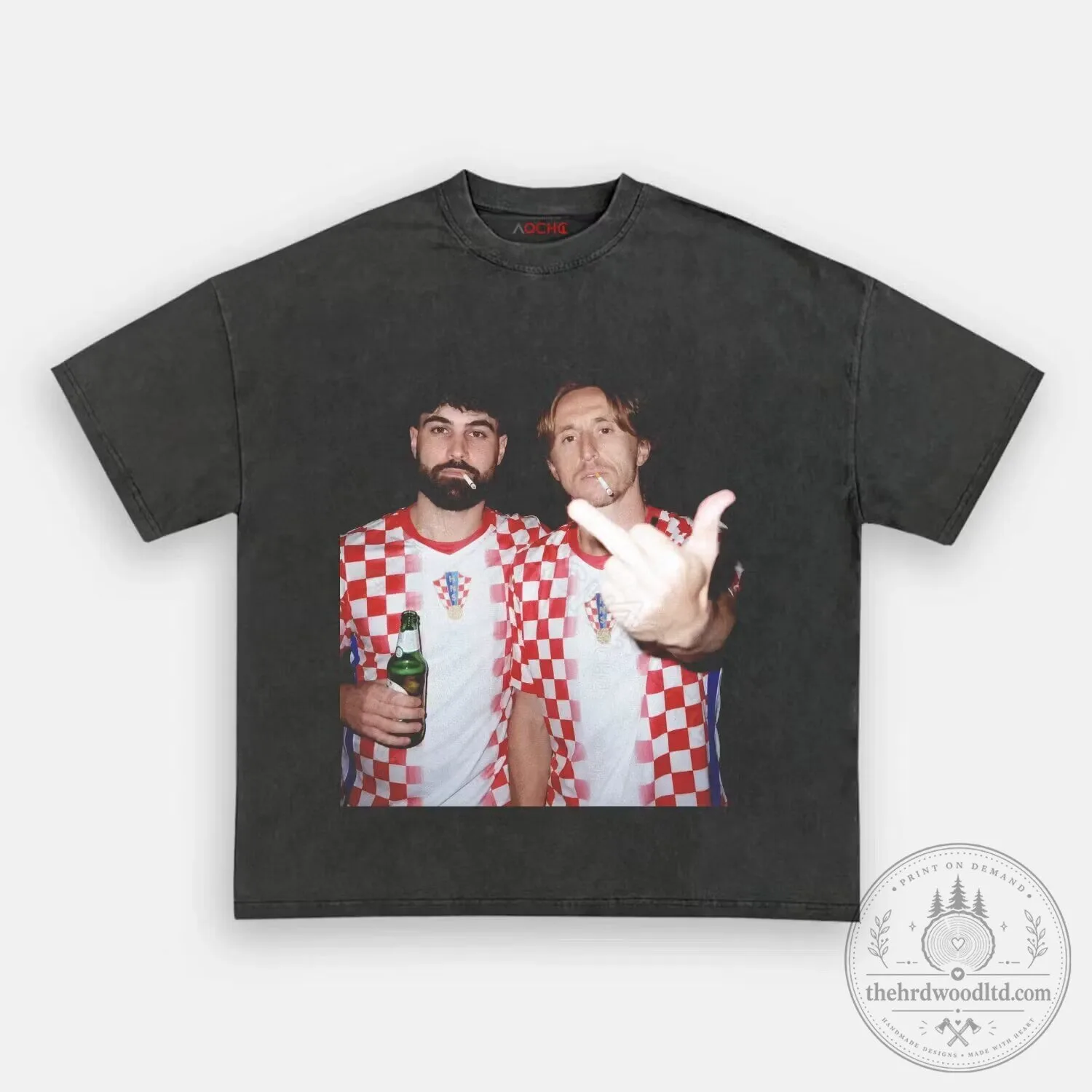 Croatia Football Luka Modric Marcelo Brozovic T-Shirt