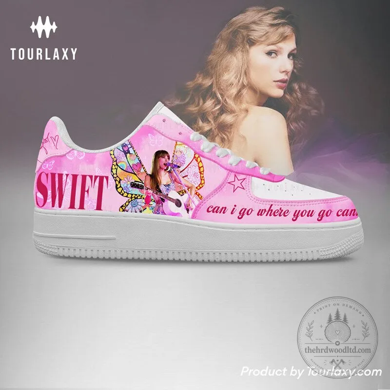 Taylor Swift Pink Butterfly Fairy Custom Sneakers Shoes 4 Taylor Swift Pink Butterfly Fairy Custom Sneakers Shoes
