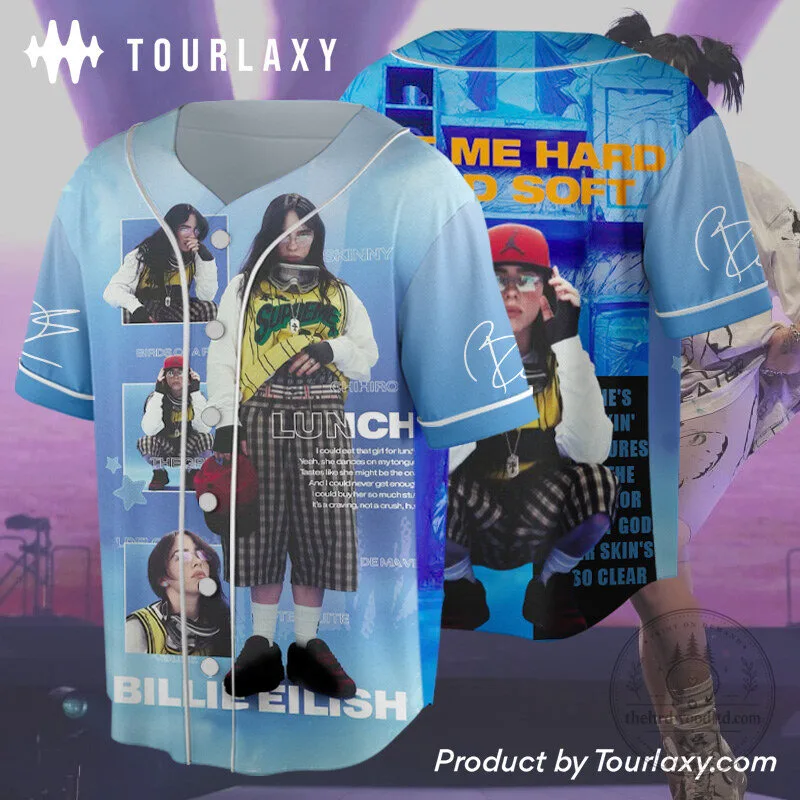 Billie Eilish Happier Than Ever Album Art Baseball Jersey