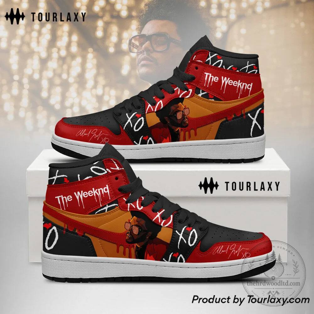 The Weeknd XO High Top Sneakers Abel Tesfaye Music Fan Shoes