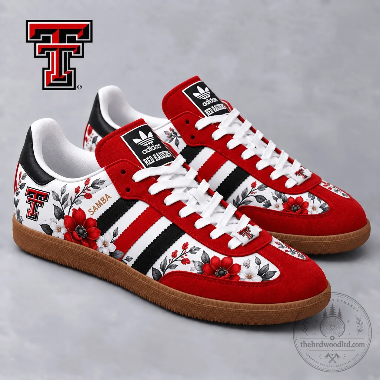Texas Tech Red Raiders Floral Samba Shoes
