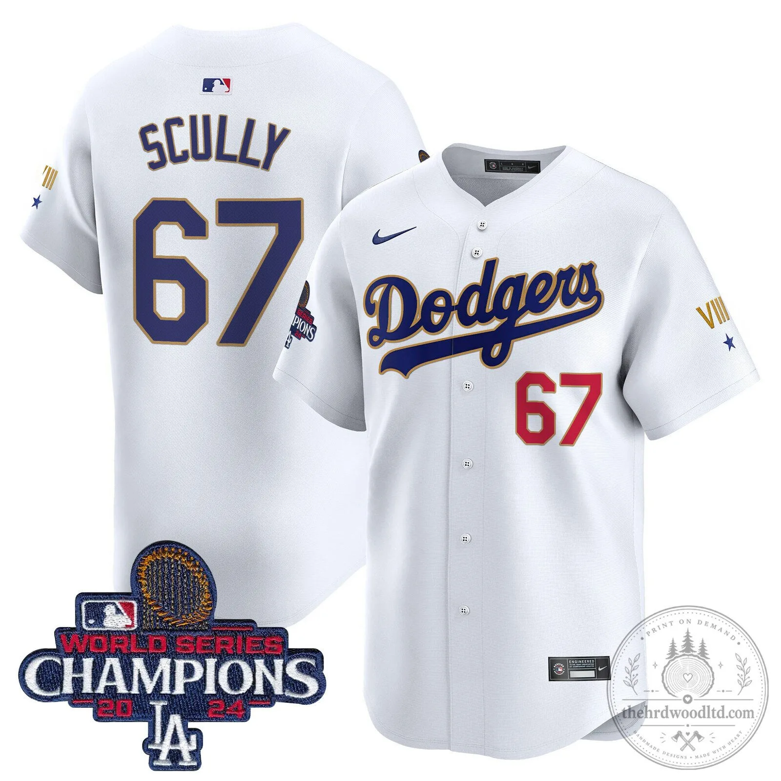 Dodgers Shohei Ohtani 2024 World Series Champions White Baseball Jersey 45 Dodgers Shohei Ohtani 2024 World Series Champions White Baseball Jersey