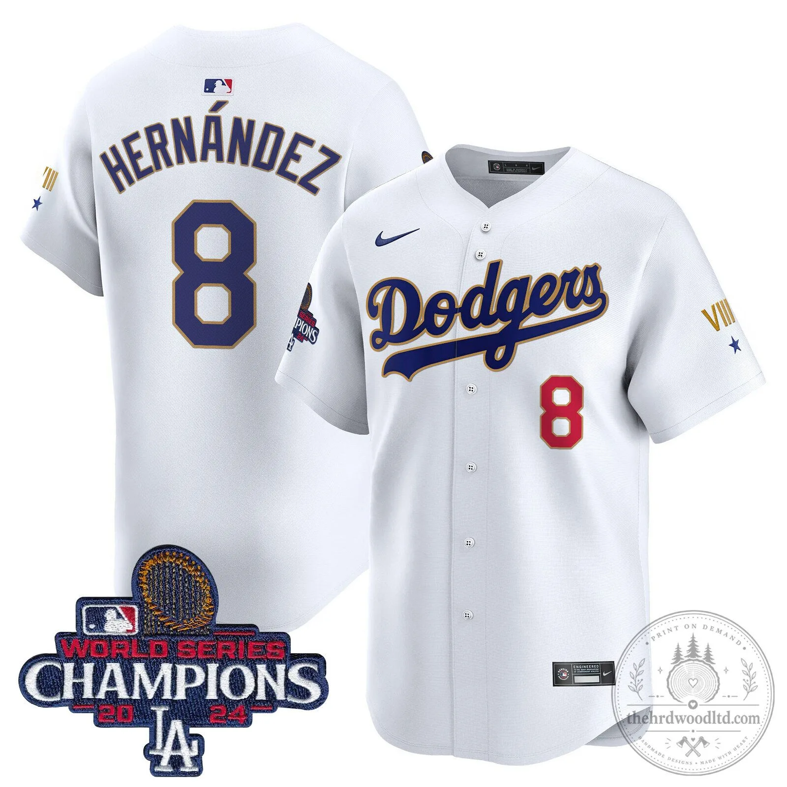 Dodgers Shohei Ohtani 2024 World Series Champions White Baseball Jersey 46 Dodgers Shohei Ohtani 2024 World Series Champions White Baseball Jersey