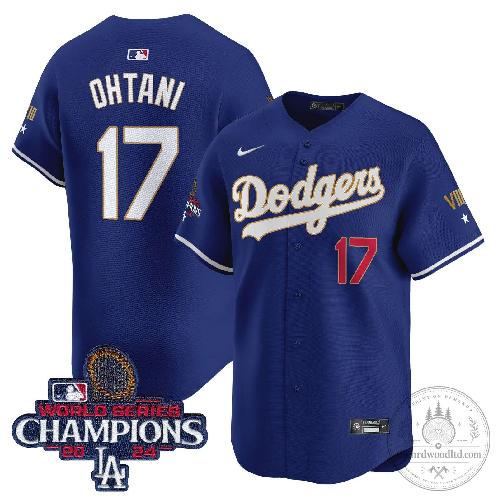 Dodgers Shohei Ohtani 2024 World Series Champions White Baseball Jersey 50 Dodgers Shohei Ohtani 2024 World Series Champions White Baseball Jersey