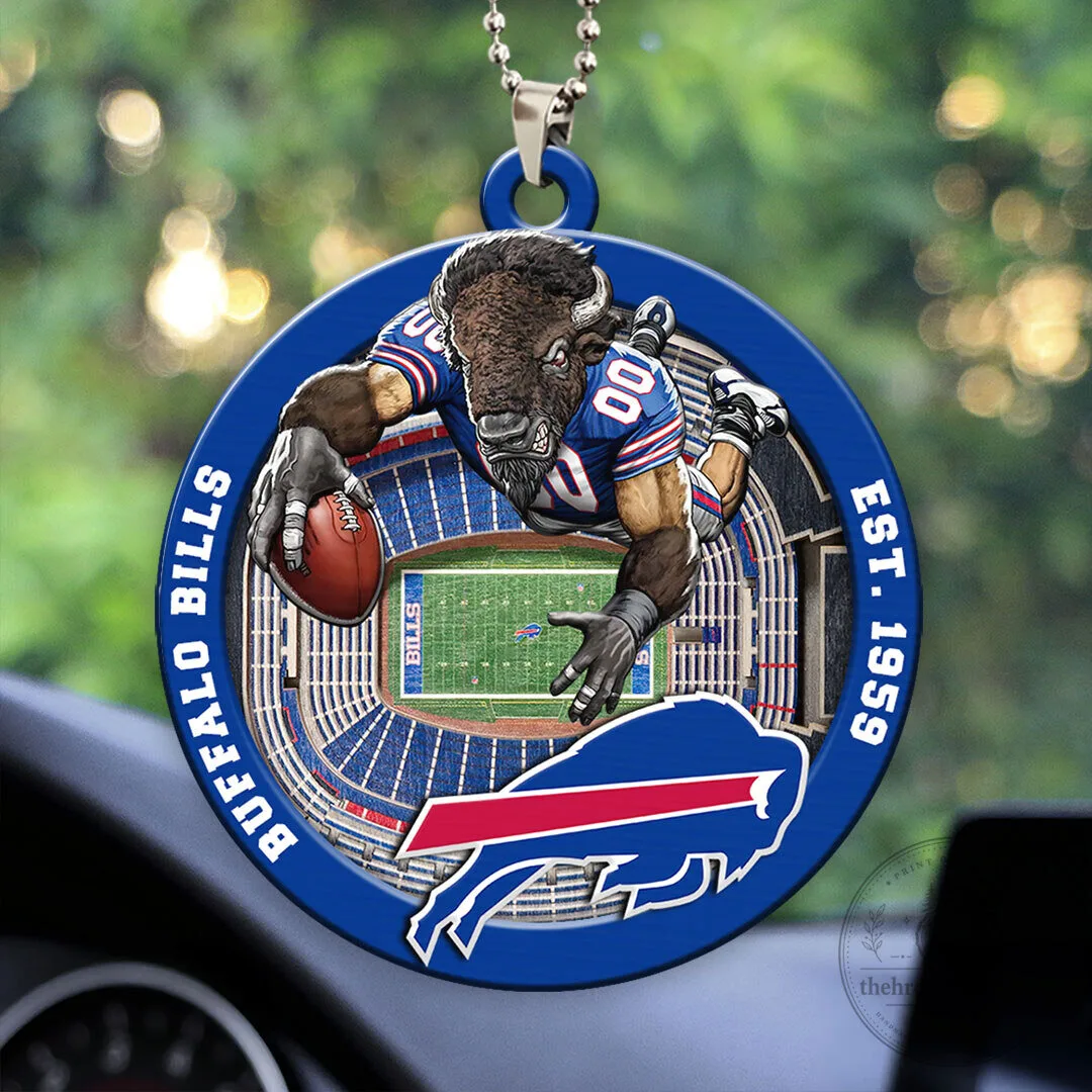 Buffalo Bills Football Team Logo Car Hanging Ornament