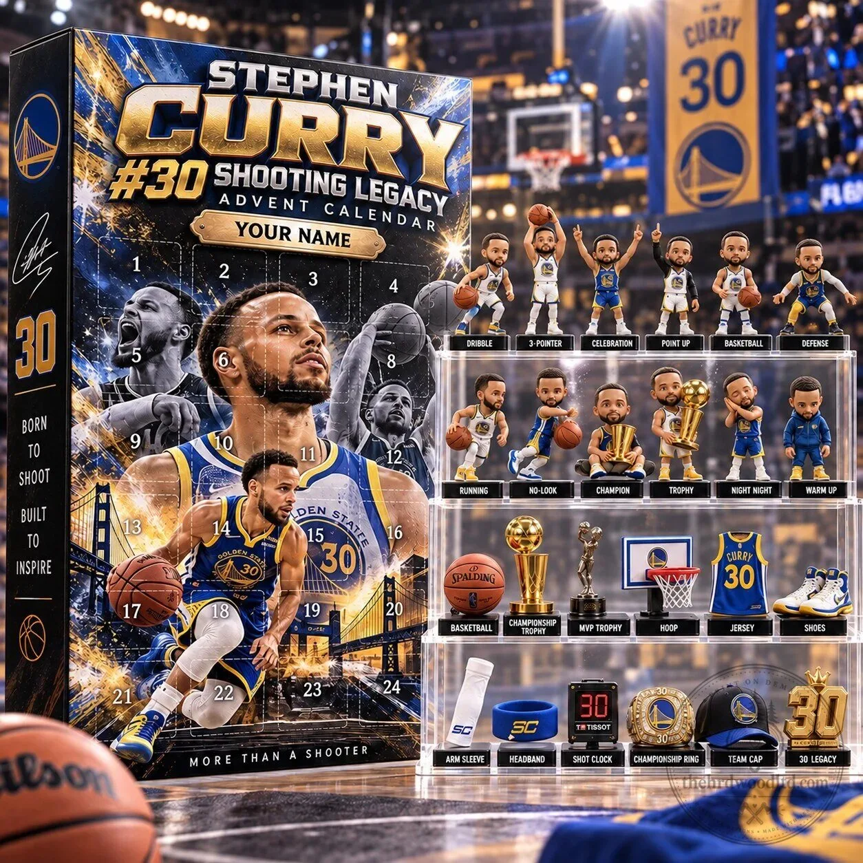 Stephen Curry Golden State Warriors Shooting Legacy Advent Calendar