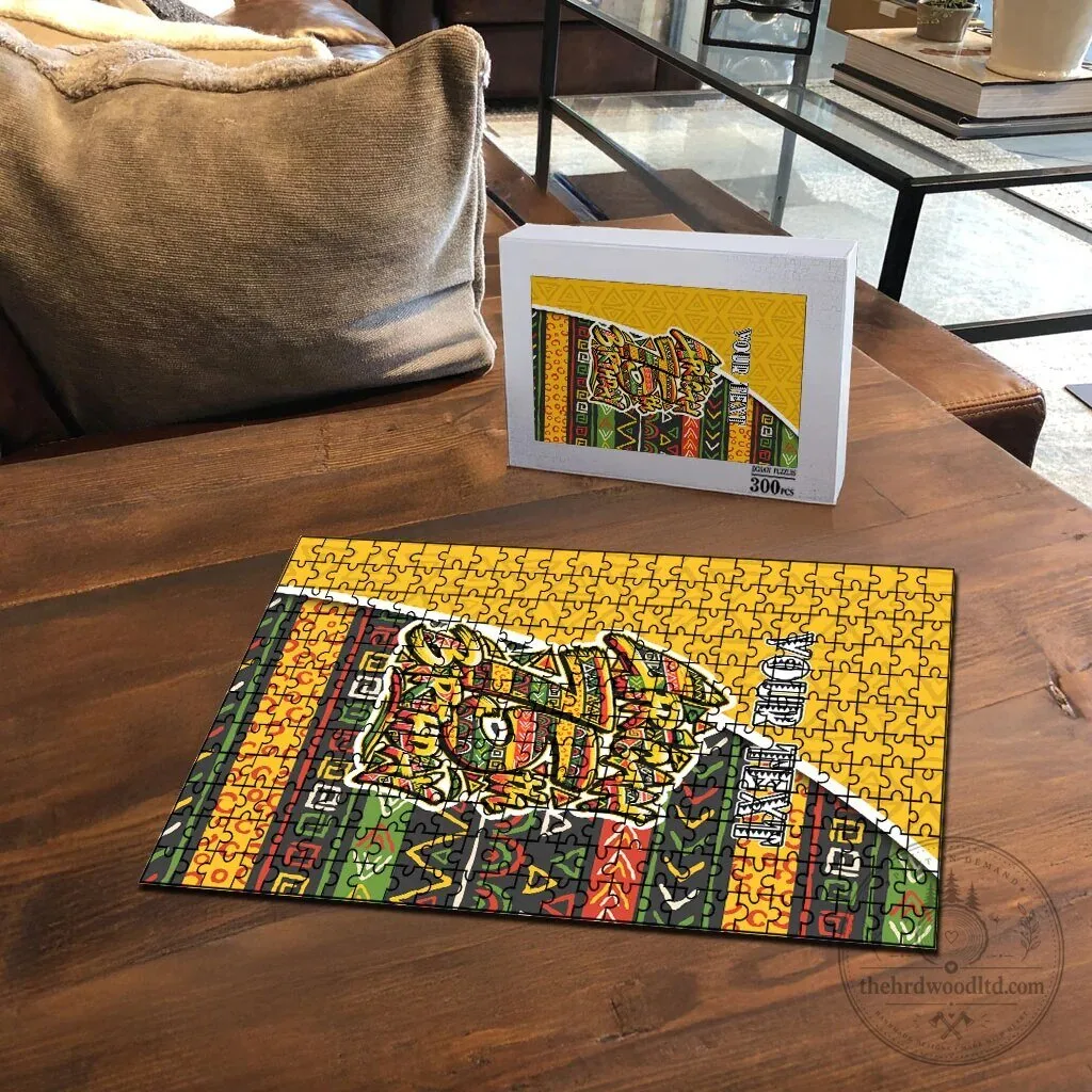 Personalized African 75th Birthday Puzzle with Tribal Geometric Heritage Pattern 9 Personalized African 75th Birthday Puzzle with Tribal Geometric Heritage Pattern