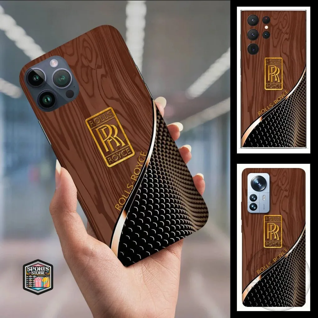 Rolls-Royce Luxury Wood Grain Pattern Phone Case Rolls-Royce Luxury Wood Grain Pattern Phone Case