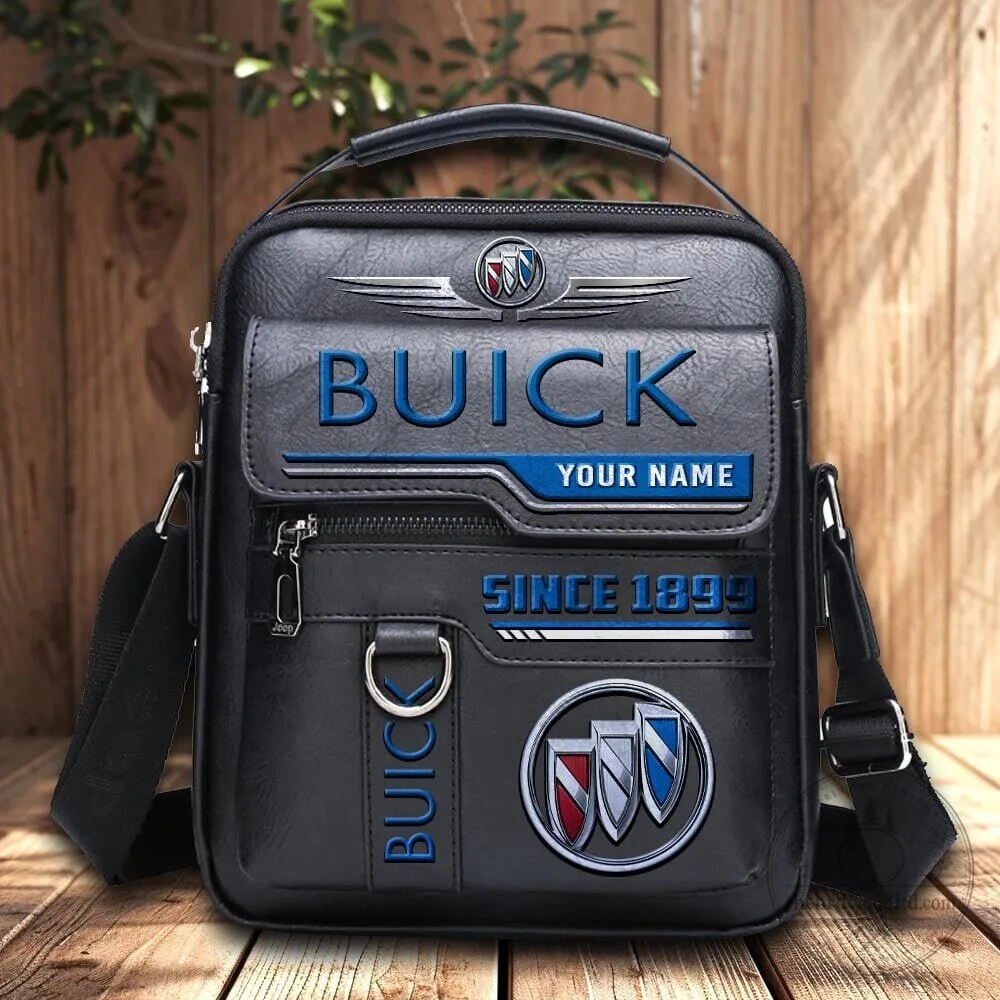 Buick Custom Name Leather Crossbody Bag