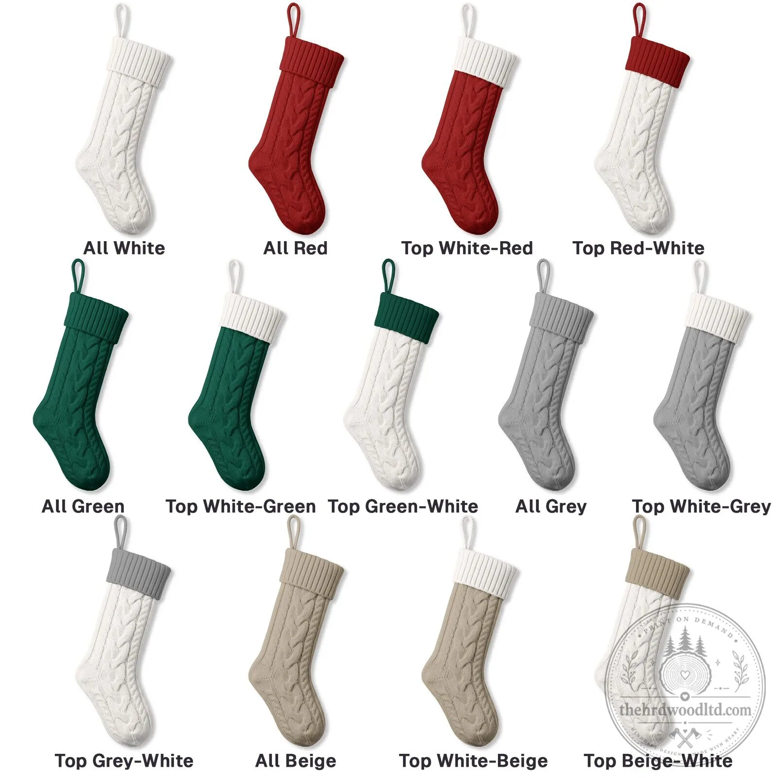 Personalized Cable Knit Christmas Stocking with Custom Name Tag Holiday Decor 11 Personalized Cable Knit Christmas Stocking with Custom Name Tag Holiday Decor