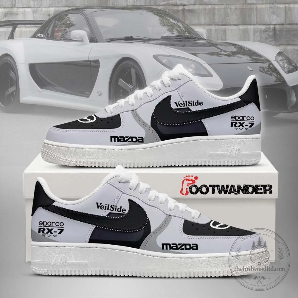 Mazda RX-7 VeilSide Sparco Sports Car Racing Fan Shoes