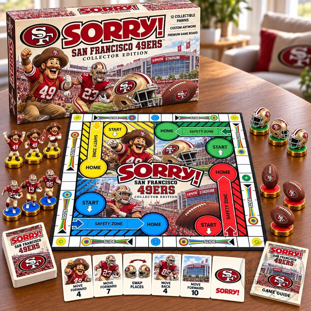 San Francisco 49ers Collector's Edition Sorry! Board Game Set