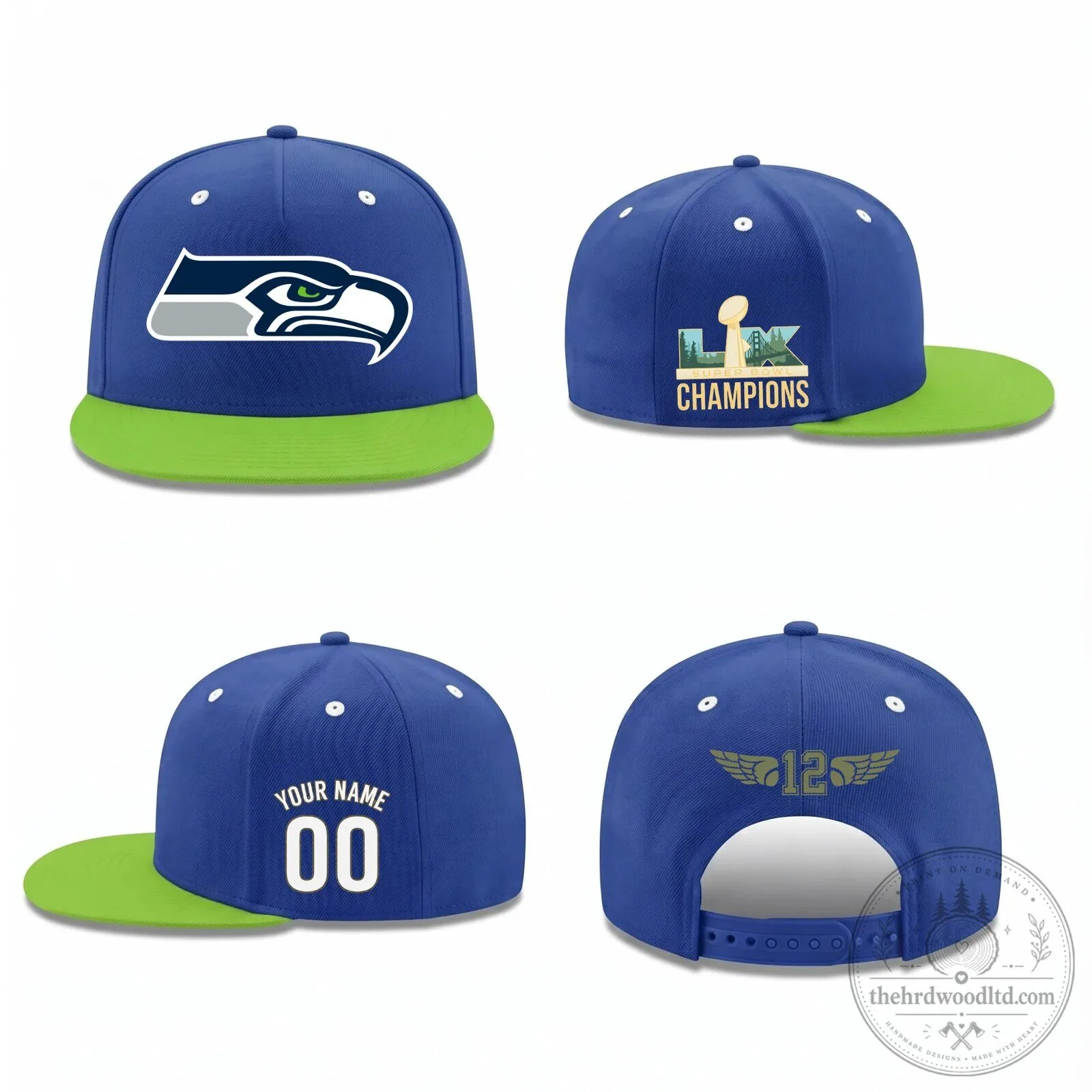 Snapback Hat for Super Bowl Champions - Personalized Seattle Seahawks Cap 9 Snapback Hat for Super Bowl Champions - Personalized Seattle Seahawks Cap