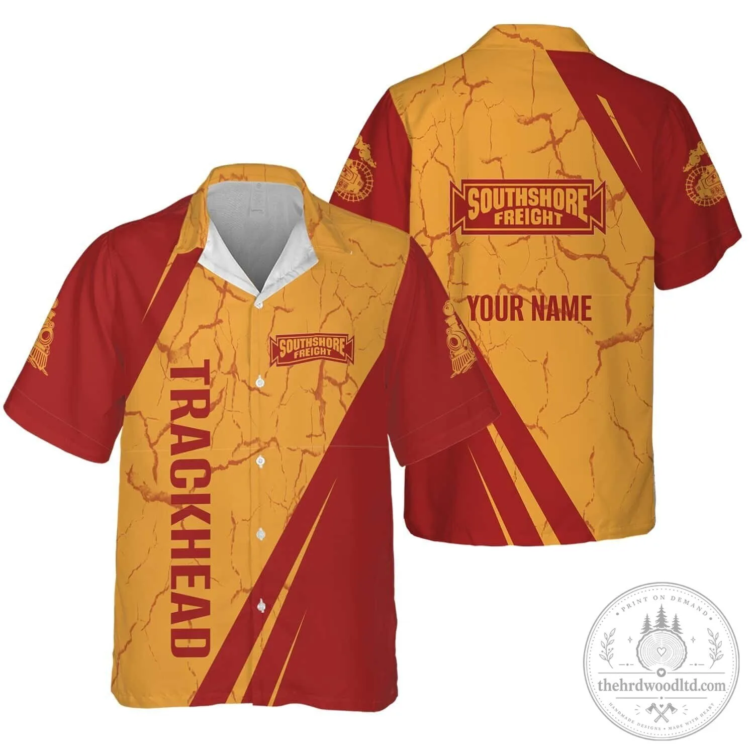 South Shore Freight Trackhead Personalized Hawaiian Shirt