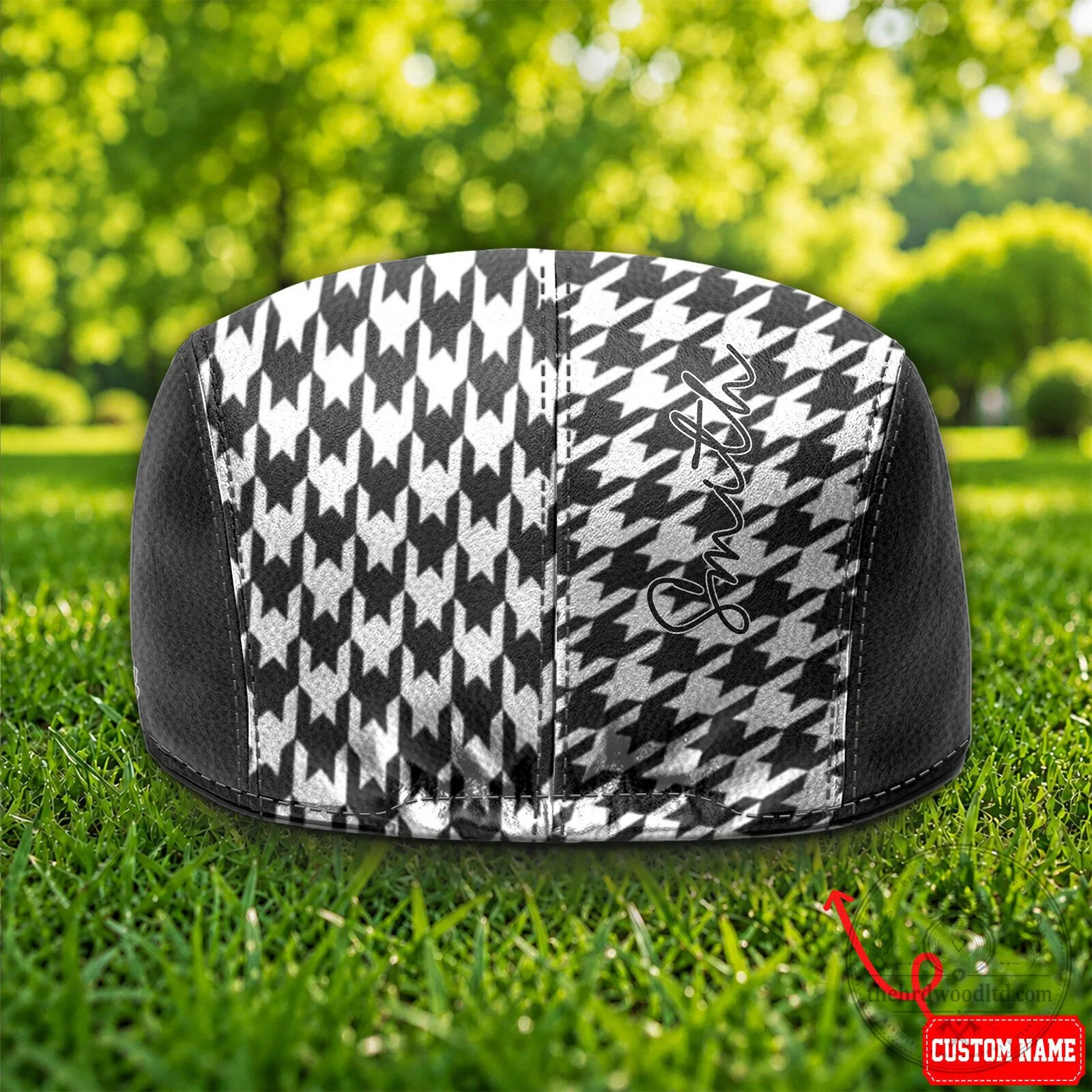 Seattle Seahawks Houndstooth Pattern Golf Cap Hat 7 Seattle Seahawks Houndstooth Pattern Golf Cap Hat