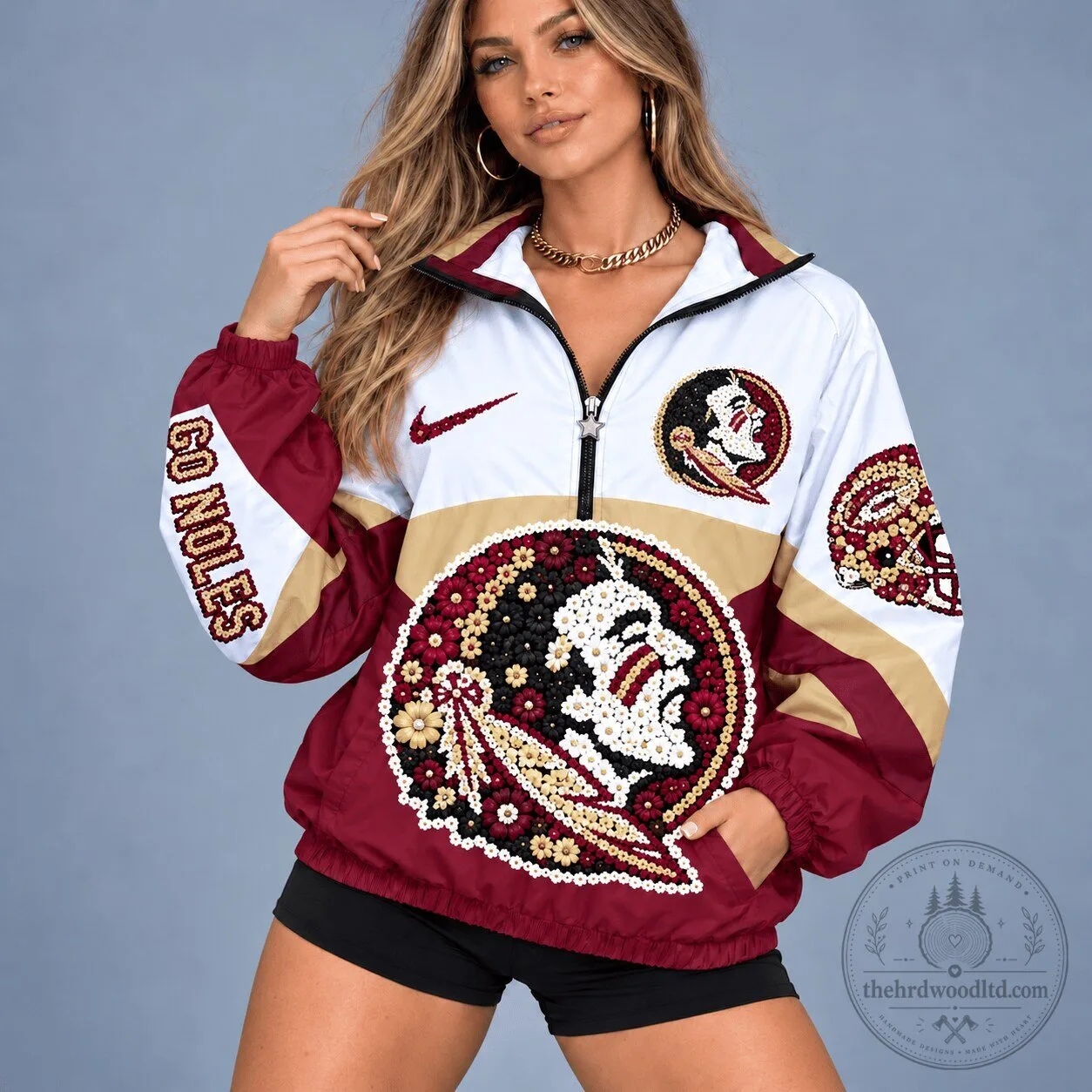 Florida State Seminoles Quarter-Zip Windbreaker Jacket
