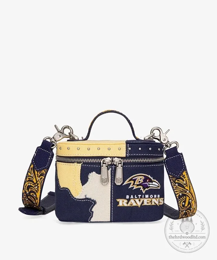 Baltimore Ravens Western Canvas Crossbody Bag